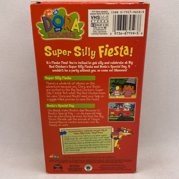 Dora The Explorer: Super Silly Fiesta! VHS Video Nick Jr. - Picture 3 of 9